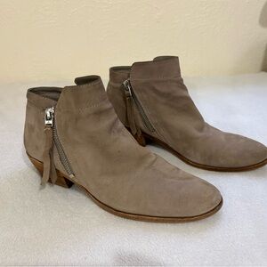 Sam Edelman Tan Ankle Booties with Suede Finish